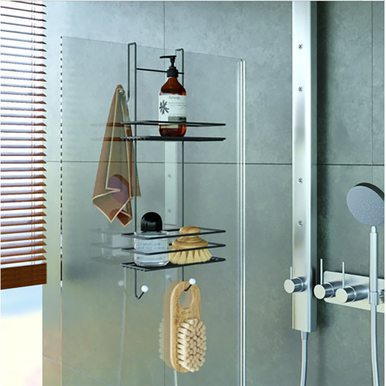 Belfry Bathroom Bath Glass Cabinet Hanger 2 Tiers 5mm | Wayfair.co.uk